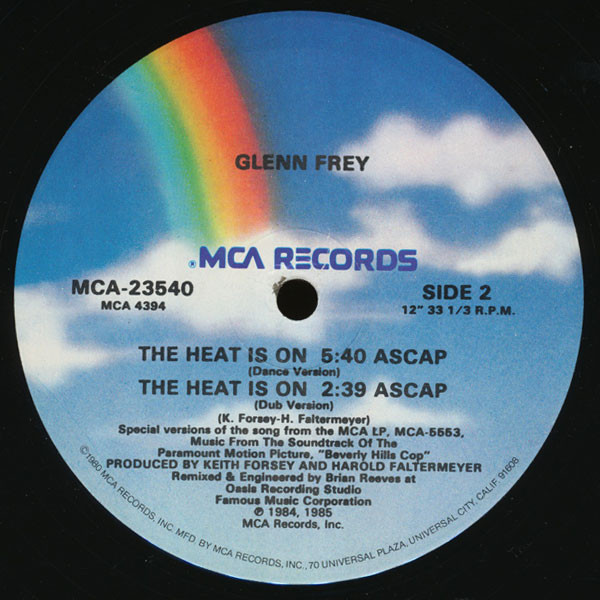 Glenn Frey - The Heat Is On | MCA Records (MCA-23540) - 2