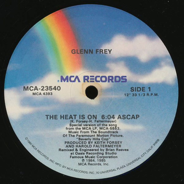Glenn Frey - The Heat Is On | MCA Records (MCA-23540)