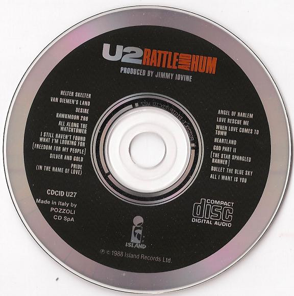 U2 - Rattle And Hum | Island Records (CDCID U27) - 3