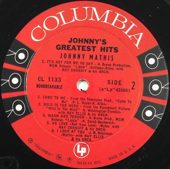 Johnny Mathis - Johnny's Greatest Hits | Columbia (CL 1133) - 4