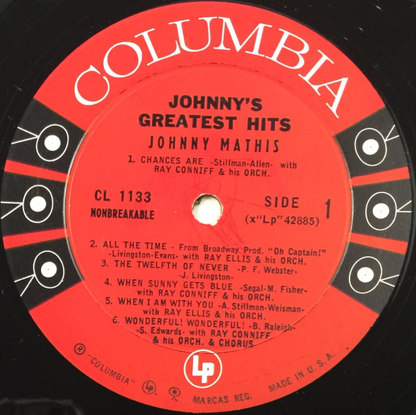 Johnny Mathis - Johnny's Greatest Hits | Columbia (CL 1133) - 3