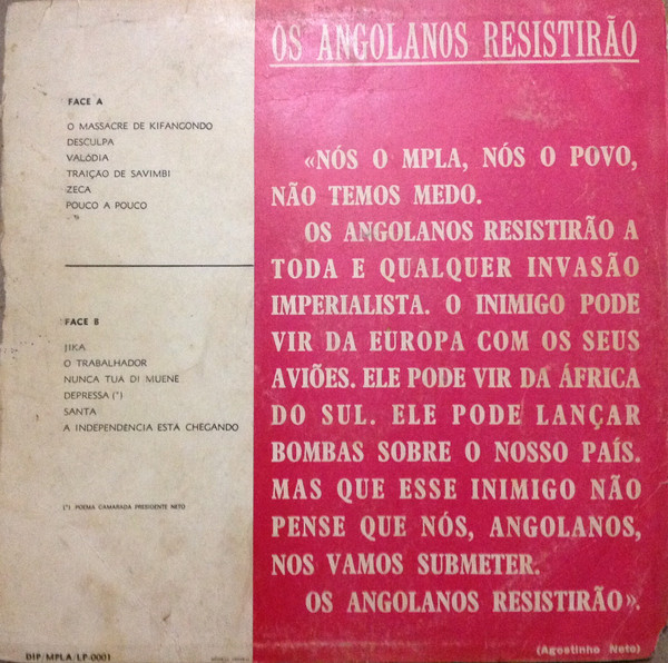 Unknown Artist - Angola - A Luta Continua | MPLA/DIP (DIP/MPLA/LP-0001) - 2