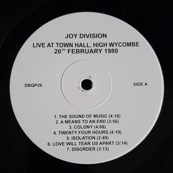 Joy Division - Live At Town Hall, High Wycombe 20th February 1980 | DBQP (DBQP 26) - 3