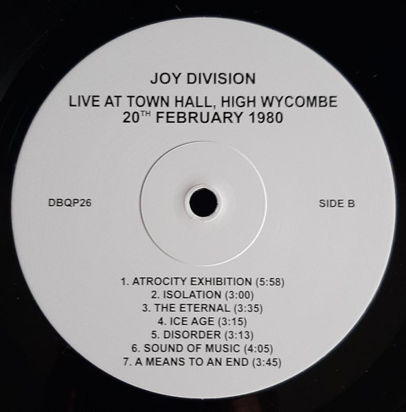 Joy Division - Live At Town Hall, High Wycombe 20th February 1980 | DBQP (DBQP 26) - 4