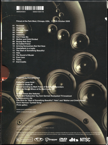 Porcupine Tree - Arriving Somewhere... | Snapper Music (SMADVD051) - 2