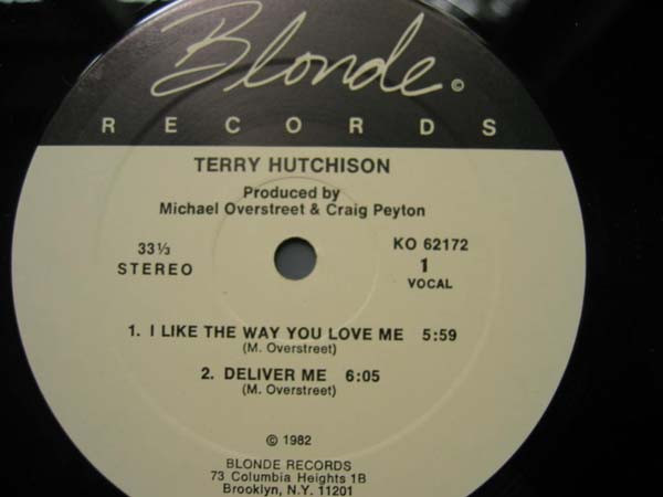 Terry Hutchison - I Like The Way You Love Me | Blonde Records (KO 62172) - 3 Terry Hutchison - I Like The Way You Love Me | Blonde Records (KO 62172) - 3