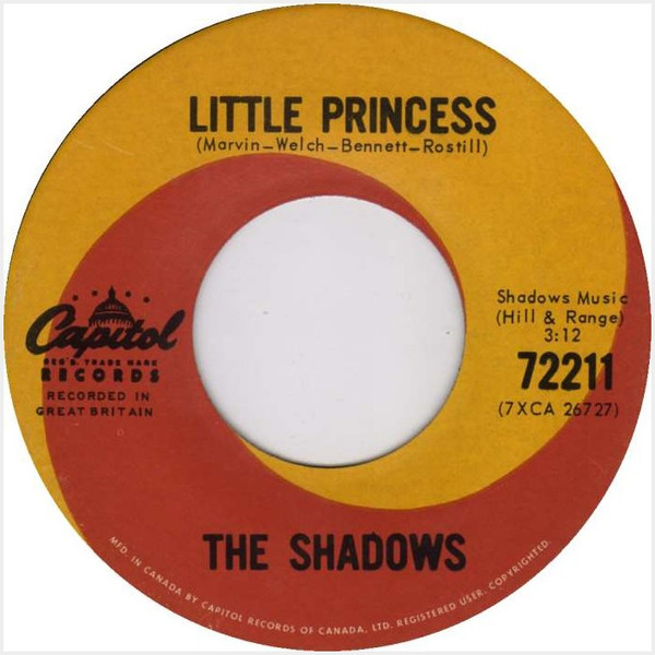 The Shadows - Genie With The Light Brown Lamp (7") [Vinyl] | Capitol Records (72211) - 2