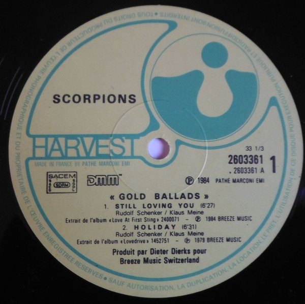 Scorpions - Gold Ballads | Harvest (2603361) - 3