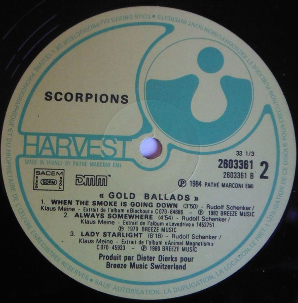 Scorpions - Gold Ballads | Harvest (2603361) - 4