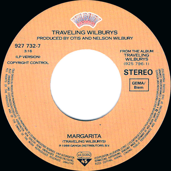 Traveling Wilburys - Handle With Care | Wilbury Records (927 732-7) - 4