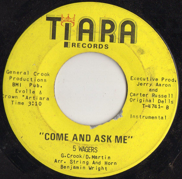 5 Wagers - Come And Ask Me | Tiara Records (T-4741) - 2