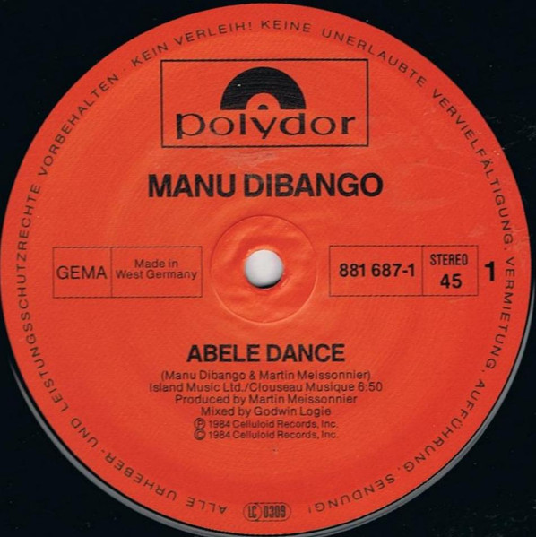 Manu Dibango - Abele Dance | Polydor (881 687-1) - 3