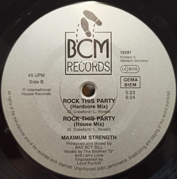 Maximum Strength - Rock This Party | BCM Records (12281) - 4