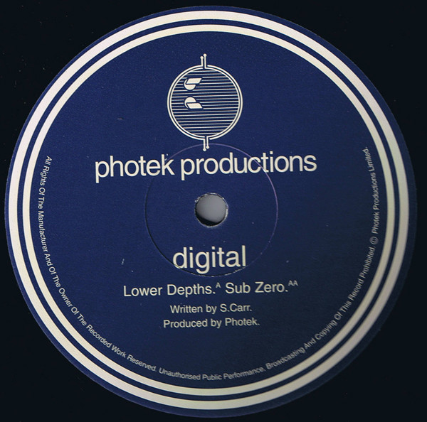 Digital - Lower Depths / Sub Zero | Photek Productions (PPROD1201) - 3