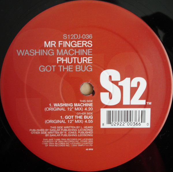 Mr. Fingers / Phuture - Washing Machine / Got The Bug | S12 (S12DJ-036) - main