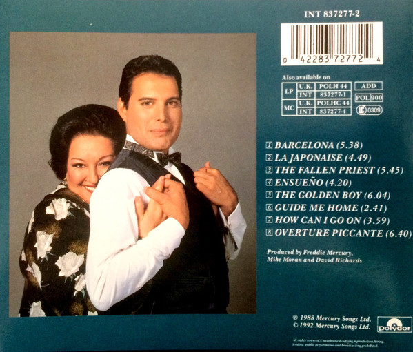 Freddie Mercury & Montserrat Caballé - Barcelona | Polydor (INT 837277-2) - 2