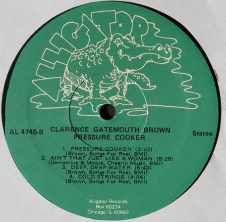 Clarence "Gatemouth" Brown - Pressure Cooker | Alligator Records (AL 4745) - 4 Clarence "Gatemouth" Brown - Pressure Cooker | Alligator Records (AL 4745) - 4