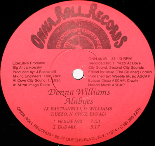 Donna Williams - Alabyes | Onna Roll (ONN 001) - 2