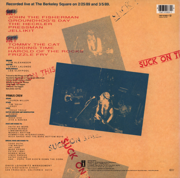 Primus - Suck On This | Interscope Records (7567-91833-1) - 2