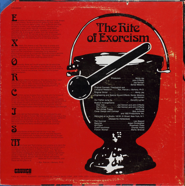 Rev. Patrick J. Berkery, Ph.D. - The Rite Of Exorcism | Crunch Records (CRS-045000) - 2