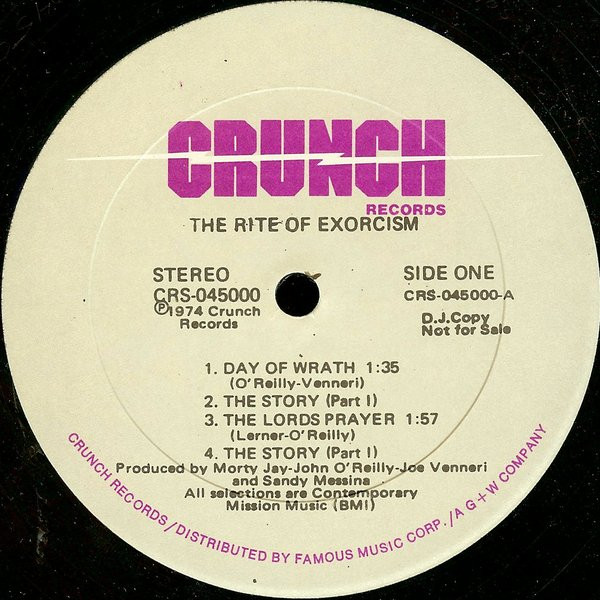 Rev. Patrick J. Berkery, Ph.D. - The Rite Of Exorcism | Crunch Records (CRS-045000) - 3