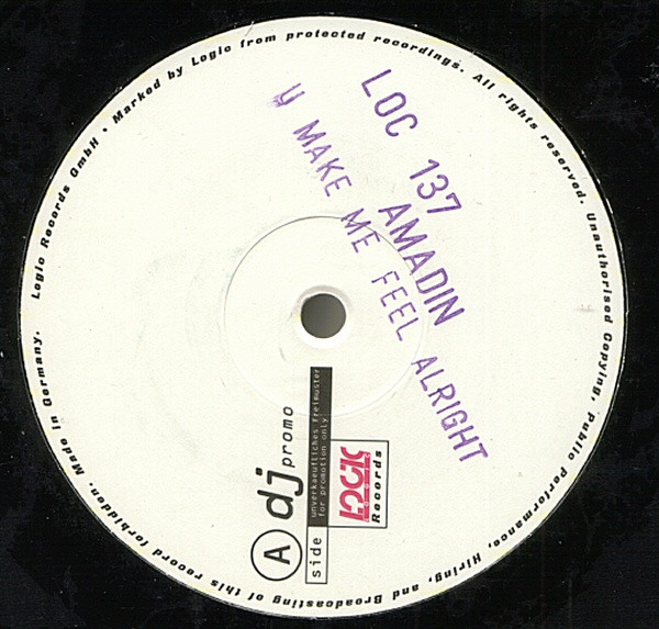 Amadin - U Make Me Feel Alright | Logic Records (LOC 137) - main