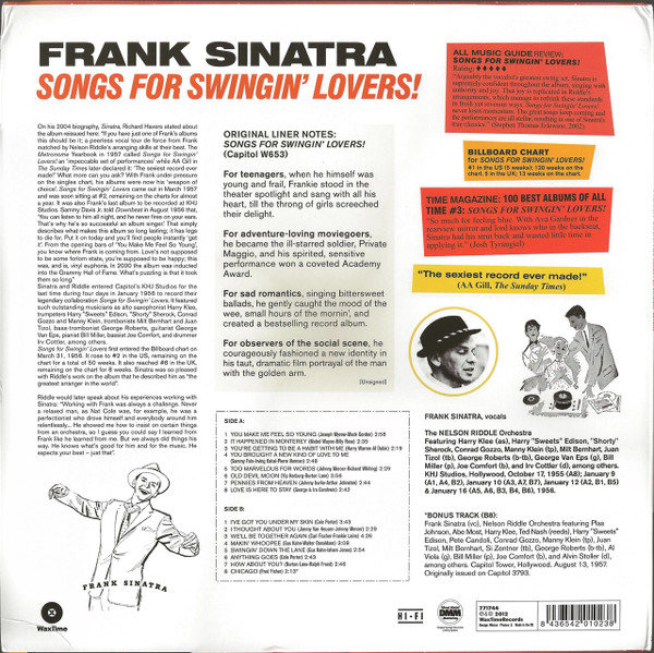 Frank Sinatra - Songs For Swingin' Lovers! | WaxTime (771744) - 3