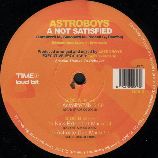 Astroboys - A Not Satisfied | Loud Bit Records (LB 173) - 2 Astroboys - A Not Satisfied | Loud Bit Records (LB 173) - 2
