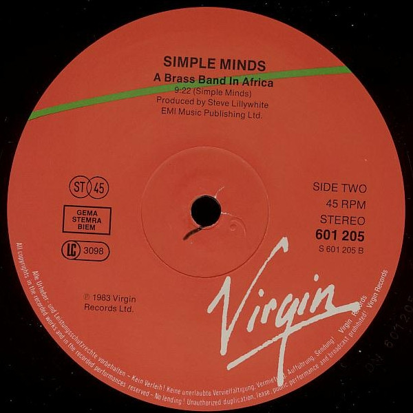 Simple Minds - Up On The Catwalk (Extended Mix) | Virgin (601 205) - 4