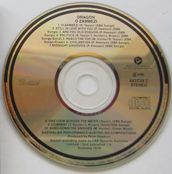 Dragon - O Zambezi CD | Portrait (462739 2) - 3