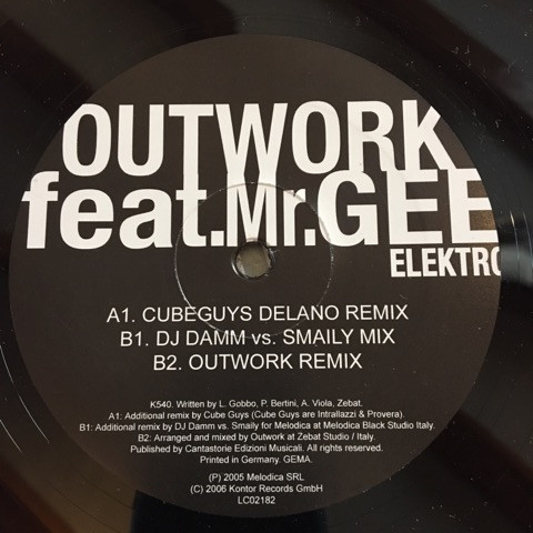 Outwork feat. Mr. Gee - Elektro | Kontor Records (K540)