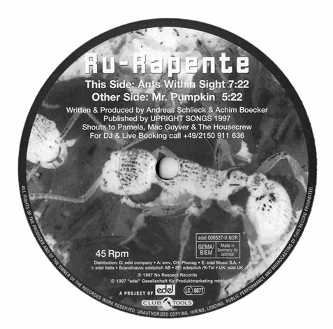 Ru-Rapente - Ants Within Sight | No Respect Records (006527-0 NOR)