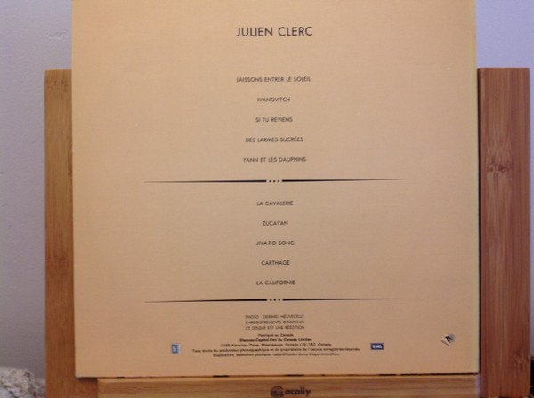 Julien Clerc - Laissons Entrer Le Soleil [Vinyl] | Muse (SM 62.071) - 2