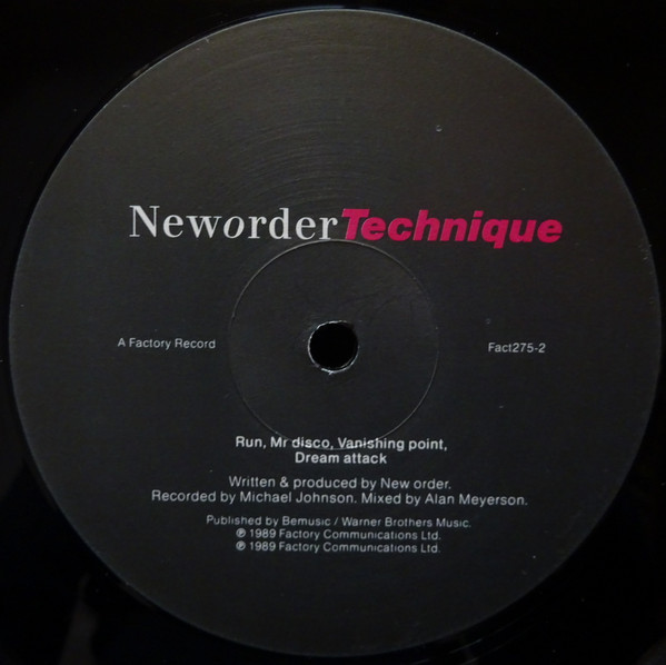 New Order - Technique | Factory (Fact275) - 4