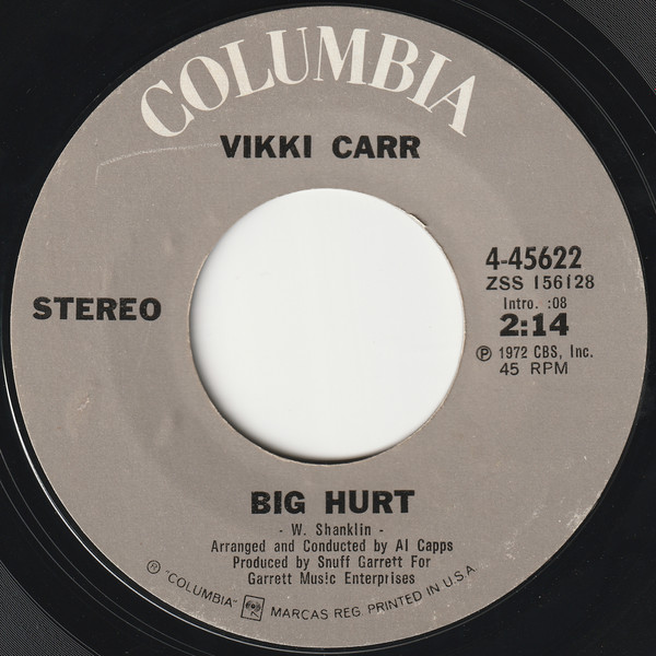 Vikki Carr - Big Hurt | Columbia (4-45622) - main