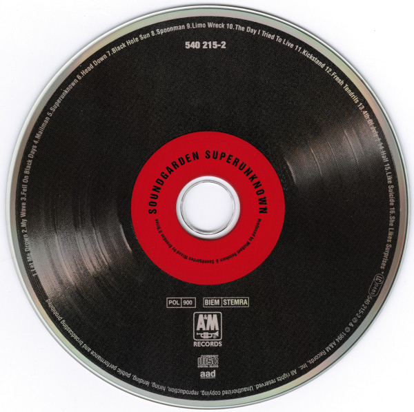 Soundgarden - Superunknown | A&M Records (540 215-2) - 3