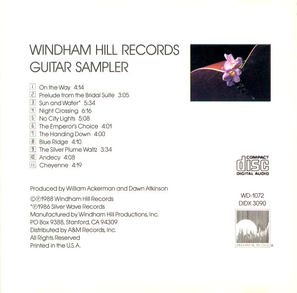 David Cullen / Eric Tingstad / Danny Heines / John Doan / James Gordon / Chris Proctor / Edward Gerhard / Bruce BecVar / Bill Mize / Andrew York / Peter Maunu - Windham Hill Records Guitar Sampler | Windham Hill Records (WD-1072) - 2