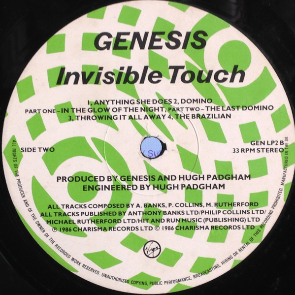 Genesis - Invisible Touch | Virgin (GEN LP2) - 4