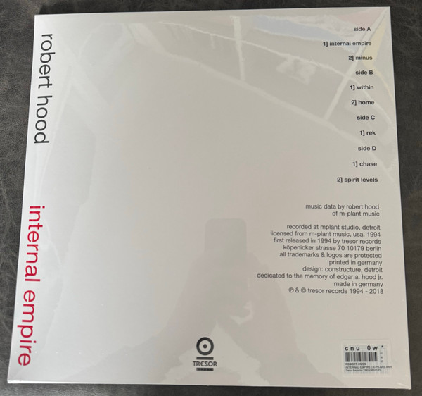 Robert Hood - Internal Empire | Tresor (Tresor.027LPX) - 2 Robert Hood - Internal Empire | Tresor (Tresor.027LPX) - 2