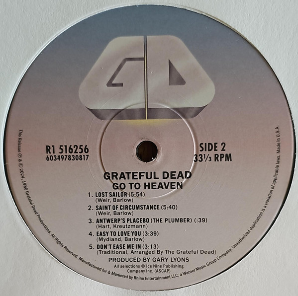 The Grateful Dead - Go To Heaven | Grateful Dead Records (R1-516256) - 4