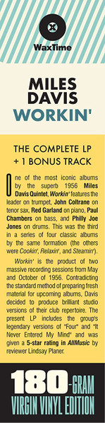 The Miles Davis Quintet - Workin’ With The Miles Davis Quintet | WaxTime (772329) - 3 The Miles Davis Quintet - Workin’ With The Miles Davis Quintet | WaxTime (772329) - 3