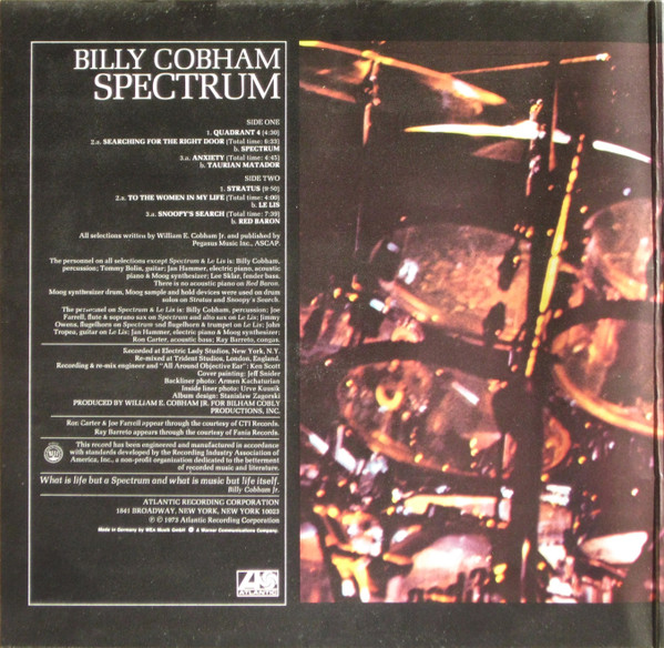 Billy Cobham - Spectrum | Atlantic (ATL 40 506) - 2 Billy Cobham - Spectrum | Atlantic (ATL 40 506) - 2