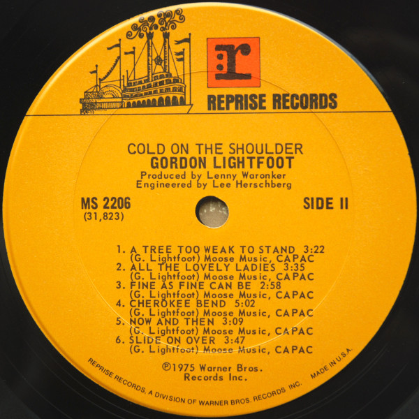 Gordon Lightfoot - Cold On The Shoulder | Reprise Records (MS 2206) - 4 Gordon Lightfoot - Cold On The Shoulder | Reprise Records (MS 2206) - 4