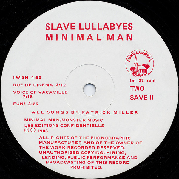 Minimal Man - Slave Lullabyes | Fundamental (SAVE 11) - 3 Minimal Man - Slave Lullabyes | Fundamental (SAVE 11) - 3