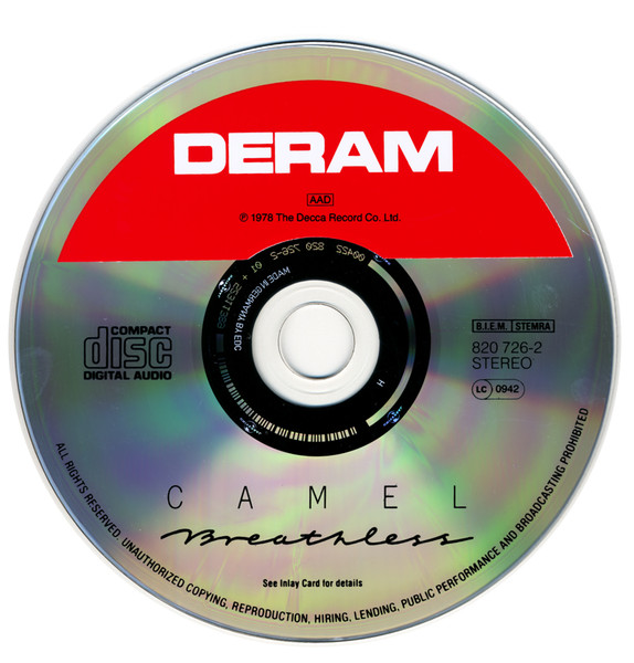 Camel - Breathless | Deram (820 726-2) - 3 Camel - Breathless | Deram (820 726-2) - 3