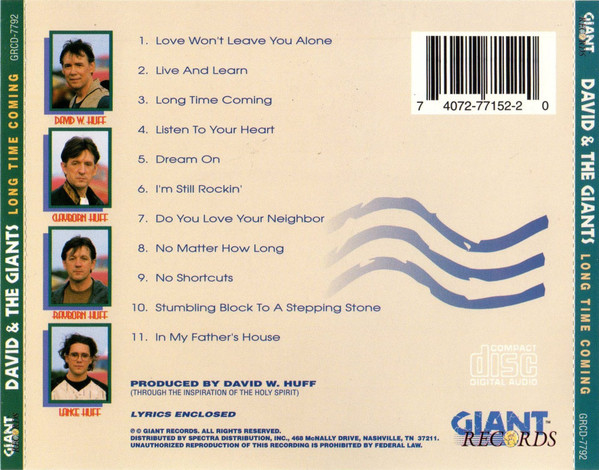 David & The Giants - Long Time Coming | Giant Records (GRCD-7792) - 2