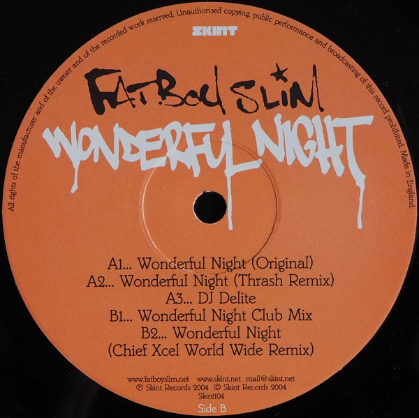 Fatboy Slim - Wonderful Night | Skint (Skint104) - 3