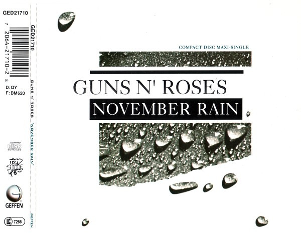 Guns N' Roses - November Rain | Geffen Records (GED21710) - 3