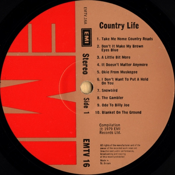 Various - Country Life | EMI (EMTV 16)