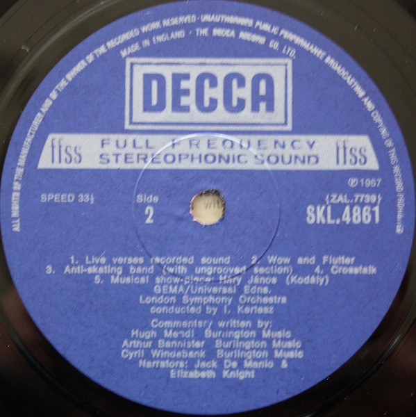 No Artist - How To Give Yourself A Stereo Check-Out | Decca (SKL 4861) - 4
